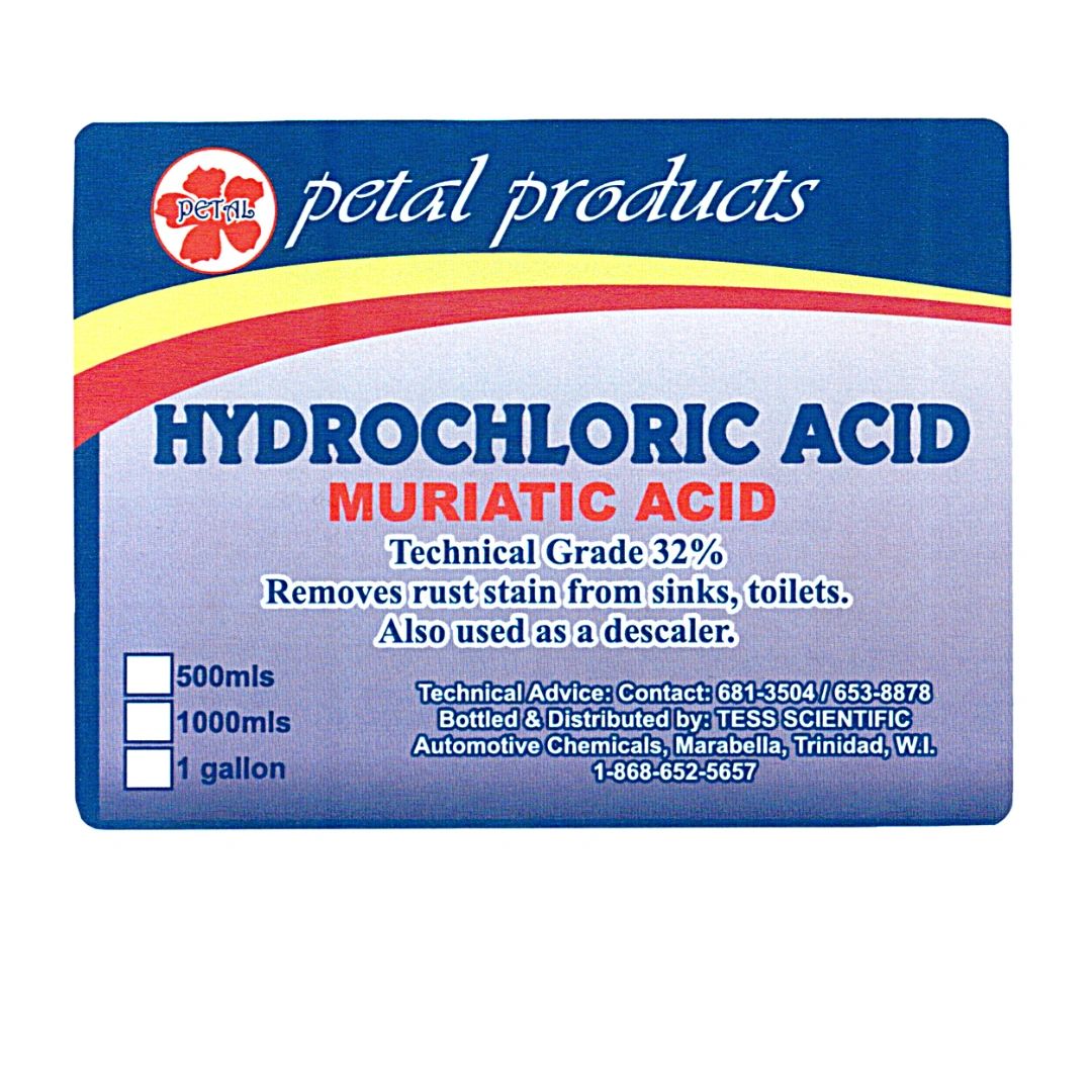 Hydrochloric Acid, Muriatic Acid (HCL)